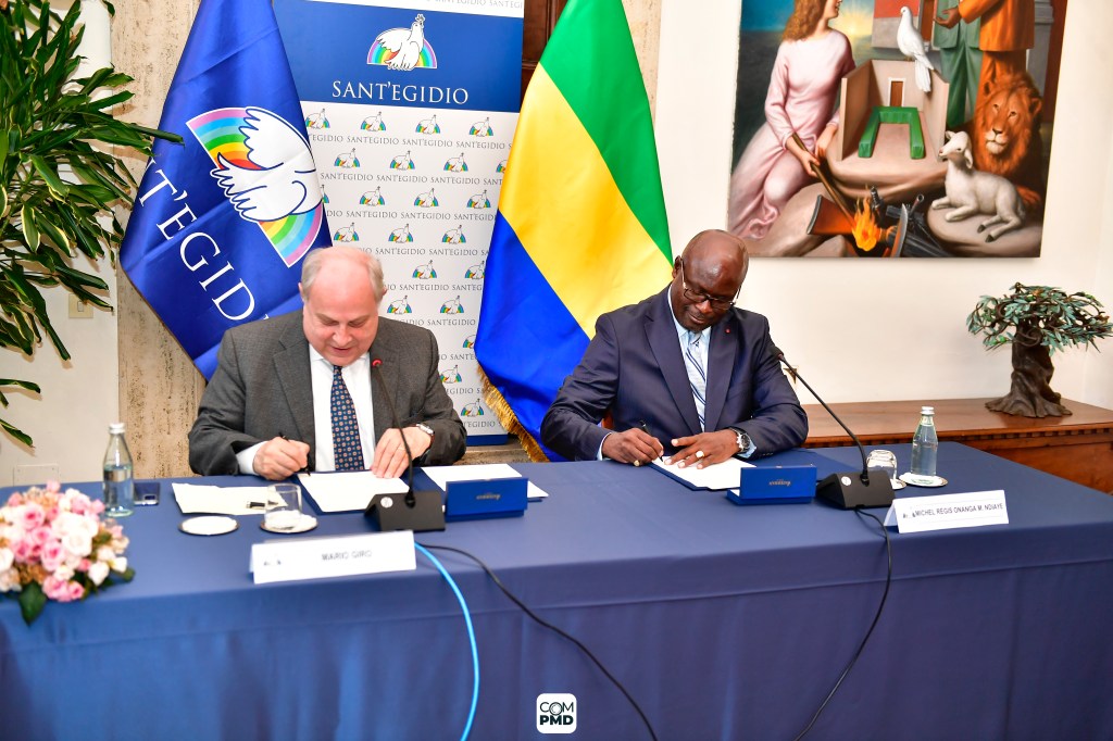La Communauté de Sant’Egidio s’installe officiellement au Gabon : signature d’un accord de siège à&nbsp;Rome